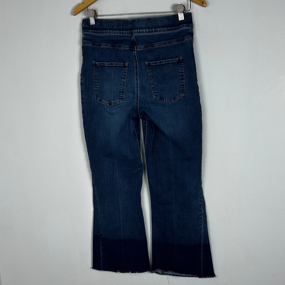 SPANX Dip Dye Denim Jeans Womens Size Large Pull On Blue Crop 20231R NEW Minimal - Picture 5 of 15